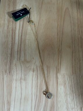 kate spade Gold Necklace with spade pendant